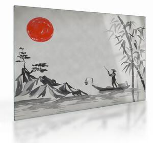 Staklena slika - Gora Fuji (70x50 cm)