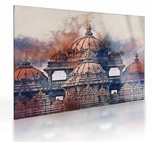 Staklena slika - Akshardham, New Delhi, Indija (70x50 cm)