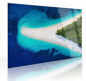 Staklena slika - Ostrvo Hvar, Hrvaška (70x50 cm)