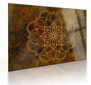 Staklena slika - Mandala veselja (70x50 cm)