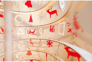Set od 10 božićnih ukrasa od crvenog filca Spira Medium