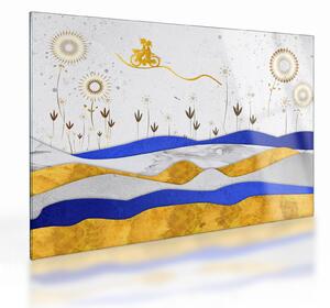 Staklena slika - Zlate gore (70x50 cm)