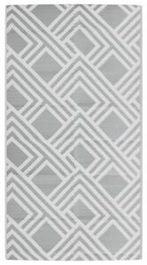 VidaXL Vanjski tepih sivi 80 x 150 cm PP