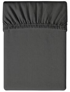 Jersey plahta tamno siva 90 x 200 cm