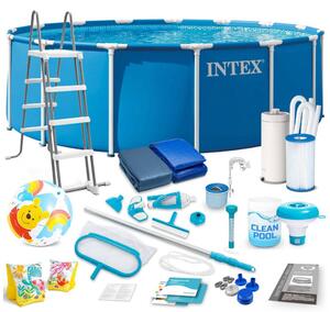 Intex bazen s konstrukcijom 457 x 122 cm, set 21 u 1 šareni