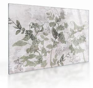 Staklena slika - Rastline v mavcu (70x50 cm)