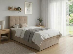 Tapecirani krevet boxspring DIRELIS TRINITY 90x200 cm bež Madrac: Bonell opružni madrac