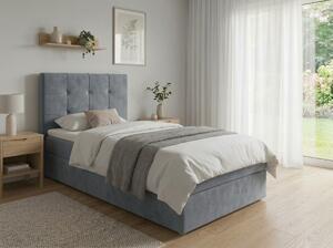 Tapecirani krevet boxspring DIRELIS TRINITY 90x200 cm siva Madrac: Bonell opružni madrac