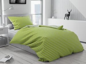 Pamučna posteljina Caprivi zelena gumbi Dimenzije posteljine: 70 x 90 cm | 140 x 220 cm