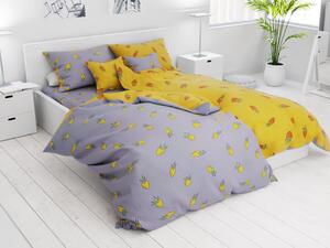 Pamučna posteljina sa 7 dijelova Karot žuta