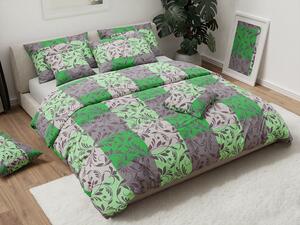 Pamučna posteljina Kvadratus zelena
