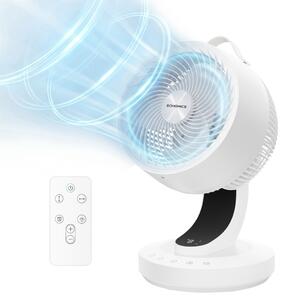 Cirkulacijski ventilator FLOW s daljinskim upravljačem, bijeli SongmicsHome