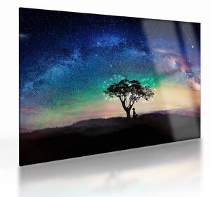 Staklena slika - Odmor pod zvijezdama (70x50 cm)