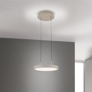 ORION Teide LED viseća svjetiljka, kaki, jedna žarulja, metal, 2700 K, prigušiva, Bež, Dnevni boravak/blagovaonica, Aluminij