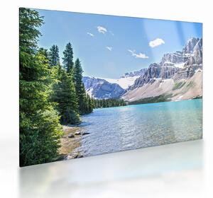 Staklena slika Alpskog jezera (70x50 cm)