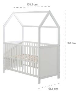 Sivi dječji krevet 60x120 cm – Roba
