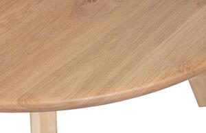 Blagovaonski stol od punog hrasta 130x130 cm Tablo – WOOOD