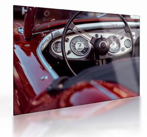 Staklena slika - Detalj automobila (70x50 cm)