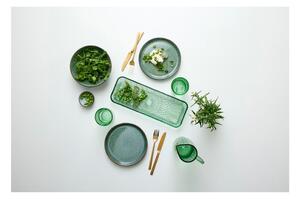 Zeleni stakleni tanjur za posluživanje 14x38 cm Kusintha – Bitz