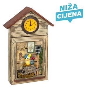 Ormarić za ključeve Picnic drveni / sa satom