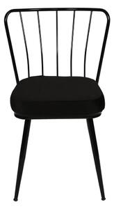 Crne metalne blagovaonske stolice u setu 2 kom Yildiz – Kalune Design