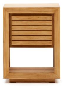 Nizak ormarić za ispod umivaonika od masivne tikovine u prirodnoj boji 60x80 cm Saula – Kave Home