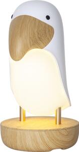 Bijelo-smeđa LED dječja noćna svjetiljka Toucan - Star Trading