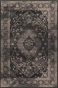 Tamno sivi vuneni tepih 100x180 cm Zana – Agnella