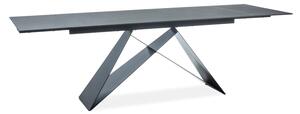 Crni blagovaonski stol WESTIN I (160-240)X90, rasklopivi