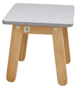 Siva dječja stolica WOODY GREY