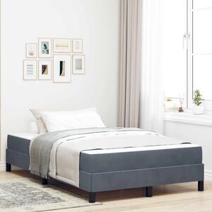 Box spring krevet Tamno siva 120 x 200 cm tkanina - Tamno siva 120 x 200 cm
