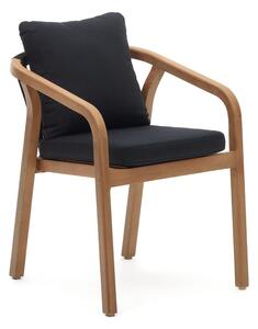 Crne/u prirodnoj boji blagovaonske stolice u setu 4 kom Malaret – Kave Home