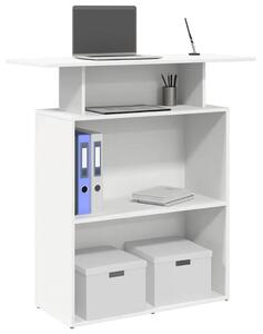 Recepcijski stol Bijeli 100x40x104 cm Inženirsko drvo - Bijela Bijela