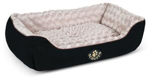 Crni plišani krevet za pse 60x75 cm Scruffs Wilton L – Plaček Pet Products