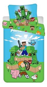 JERRY FABRICS Posteljina Minecraft Outdoor Mobs Pamuk, 140/200, 70/90 cm