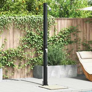 Vanjski solarni tuš 20 l PVC i aluminij Crna - Tuš od 7 cm s slavinom
