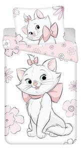 JERRY FABRICS Posteljina Marie Cat Flowers 03 Pamuk, 140/200, 70/90 cm