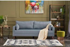 Svijetlo plava sklopiva sofa 208 cm Bella – Balcab Home