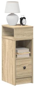 Noćni ormarić s ladicom sonoma hrast 25x31x66 cm - sonoma hrast 1 Sonoma hrast 1