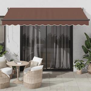 Tenda na ručno uvlačenje smeđa 350 x 250 cm - Smeđa (antracitni okvir) 3.5 x 2.5 m 1 Smeđa (antracitni okvir)