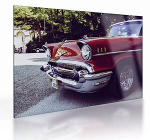 Staklena slika starog automobila (70x50 cm)