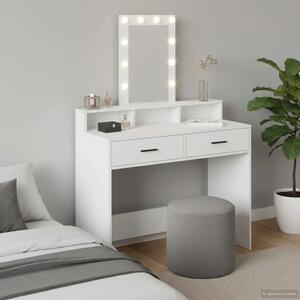 Toaletni stol Bijelo 100 x 41 x 140 cm Konstruirano drvo - 100 x 41 x 140 cm Bijelo