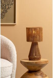 Stolna lampa u zlatnoj boji sa sjenilom od papirne špage (visina 40 cm) Forma Cone – Leitmotiv