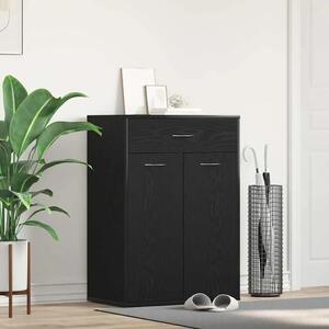 Polica za cipele 60 x 35 x 84 cm Konstruirano drvo Crni hrast - Crni hrast