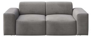 Siva sofa od samta 205 cm Fluvio – MESONICA