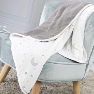 Bijela/siva pamučna deka za bebe 80x80 cm Strenenzauber – Roba