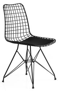 Crne metalne blagovaonske stolice u setu 2 kom Tivoli – Kalune Design
