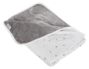 Bijela/siva pamučna deka za bebe 80x80 cm Strenenzauber – Roba
