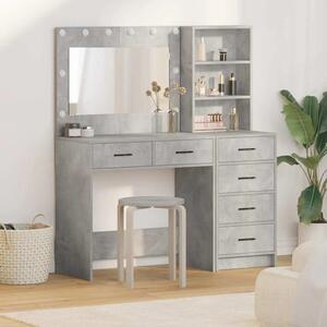 Toaletni stol 2 kom. Siva 78.5 x 41 x 135 cm Konstruirano drvo - Beton siva