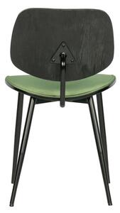 Zelena baršunasta blagovaonska stolica Jackie – WOOOD